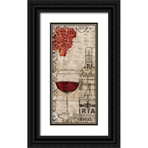 Vintage Reds Black Ornate Wood Framed Art Print with Double Matting by Wolk, Lisa