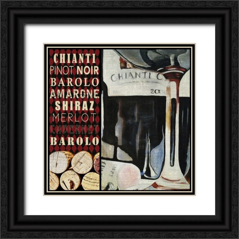 Chianti Black Ornate Wood Framed Art Print with Double Matting by Wolk, Lisa