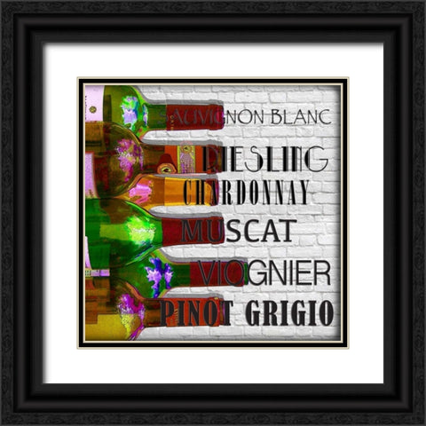 Fine Whites Black Ornate Wood Framed Art Print with Double Matting by Wolk, Lisa