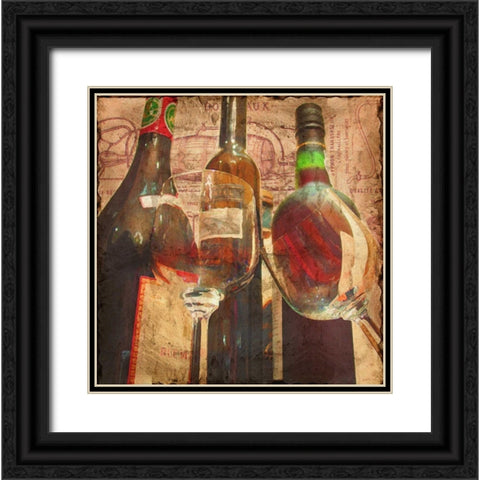 Vintage Selection Black Ornate Wood Framed Art Print with Double Matting by Wolk, Lisa