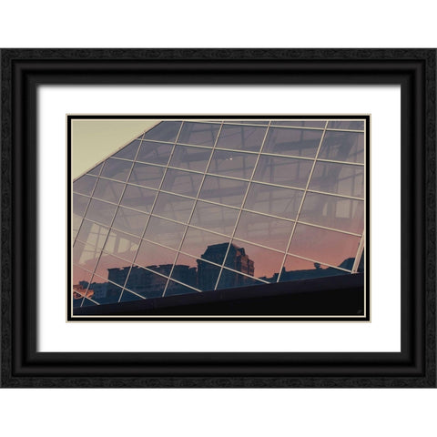 City Sunrise Black Ornate Wood Framed Art Print with Double Matting by Lee, Judson