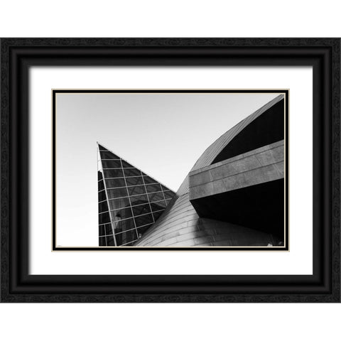 Glass and Metal Black Ornate Wood Framed Art Print with Double Matting by Lee, Judson