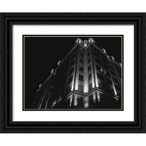 Big Building at Night I Black Ornate Wood Framed Art Print with Double Matting by Lee, Judson