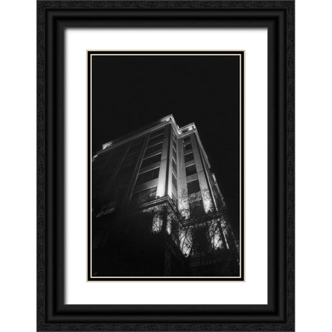 Big Building at Night II Black Ornate Wood Framed Art Print with Double Matting by Lee, Judson