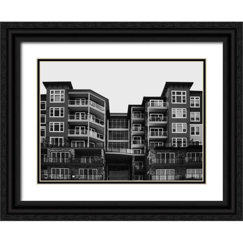 Building-scape Black Ornate Wood Framed Art Print with Double Matting by Lee, Judson