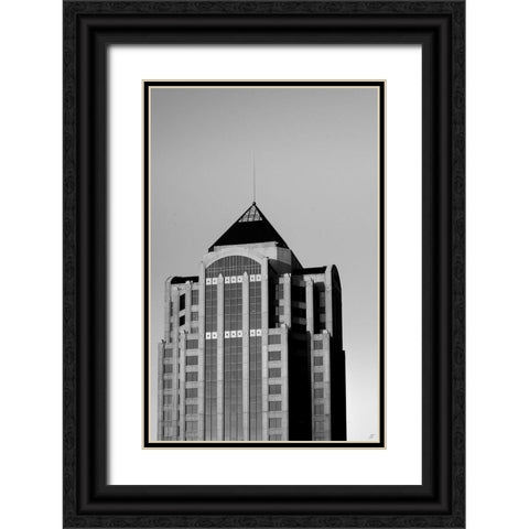 Old Skyscraper Black Ornate Wood Framed Art Print with Double Matting by Lee, Judson