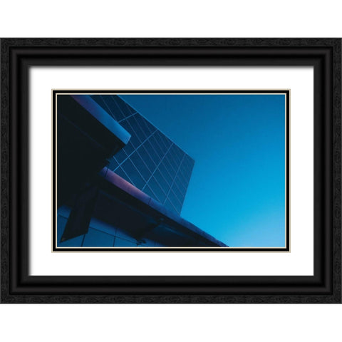 Blue Monday Black Ornate Wood Framed Art Print with Double Matting by Lee, Judson