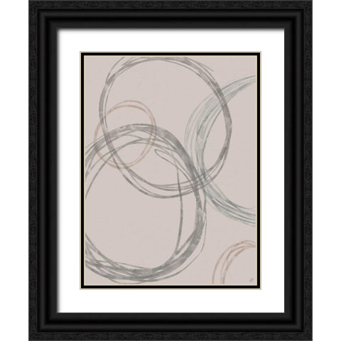 Lead Circles I Black Ornate Wood Framed Art Print with Double Matting by Lee, Judson