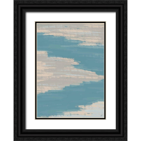 Teal River Black Ornate Wood Framed Art Print with Double Matting by Lee, Judson