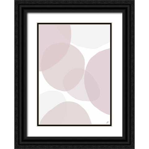 Pink Beach Glass II Black Ornate Wood Framed Art Print with Double Matting by Lee, Judson