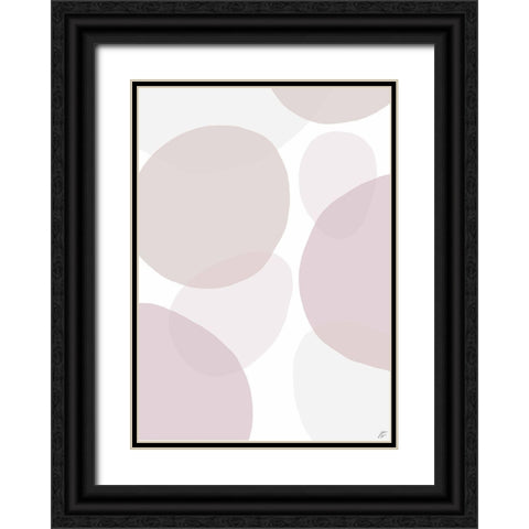 Pink Beach Glass III Black Ornate Wood Framed Art Print with Double Matting by Lee, Judson