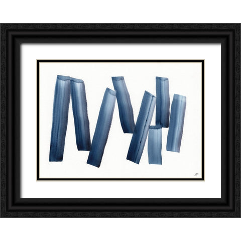 Line Leanings II Black Ornate Wood Framed Art Print with Double Matting by Lee, Judson