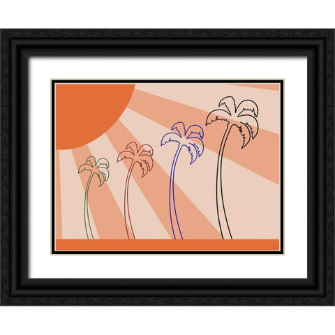 Sun Shine Black Ornate Wood Framed Art Print with Double Matting by Lee, Judson