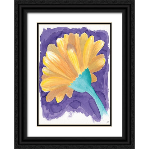 Vivid Flower Black Ornate Wood Framed Art Print with Double Matting by Lee, Judson