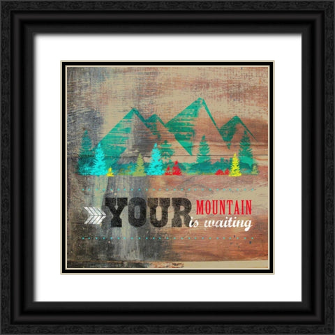 Your Mountain Black Ornate Wood Framed Art Print with Double Matting by Longfellow Designs