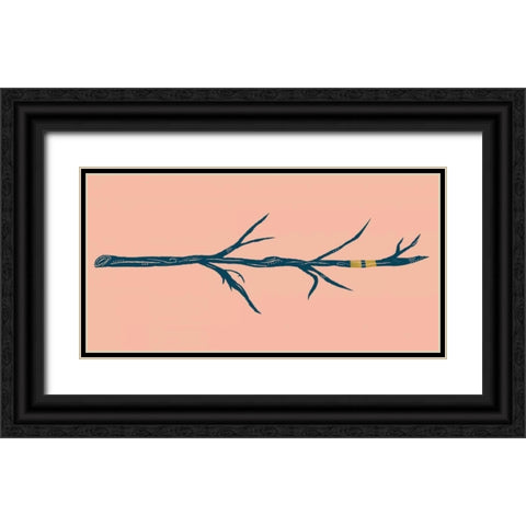 Branch Black Ornate Wood Framed Art Print with Double Matting by Designs, Longfellow