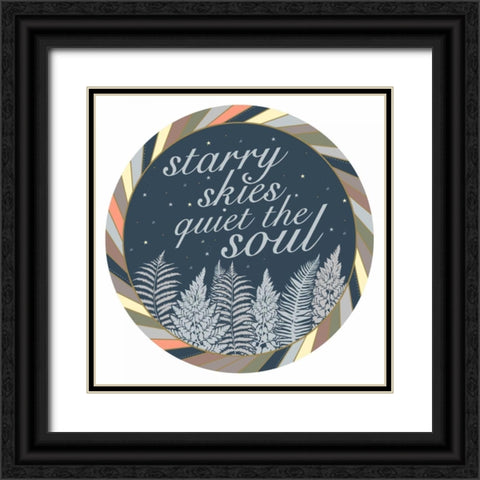 Starry Black Ornate Wood Framed Art Print with Double Matting by Designs, Longfellow