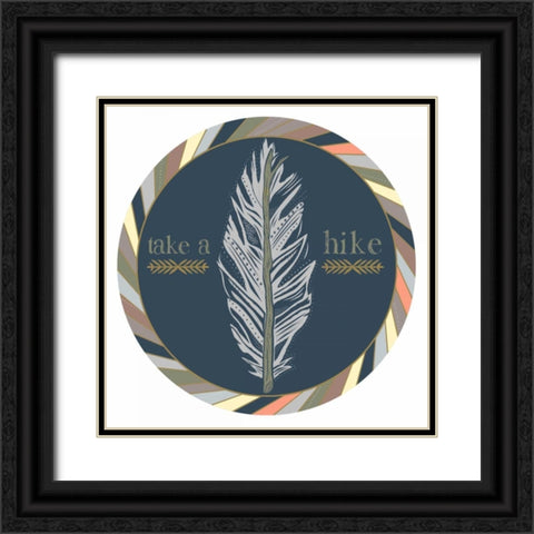 Hike Black Ornate Wood Framed Art Print with Double Matting by Designs, Longfellow