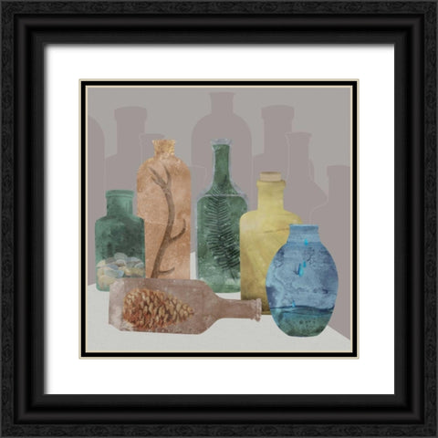 Woods Black Ornate Wood Framed Art Print with Double Matting by Longfellow Designs