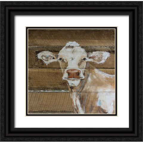 Bossy Black Ornate Wood Framed Art Print with Double Matting by Strong, Molly Susan