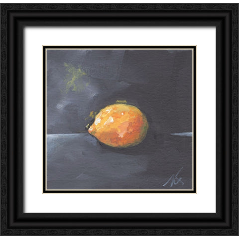 Lemon Black Ornate Wood Framed Art Print with Double Matting by Strong, Molly Susan