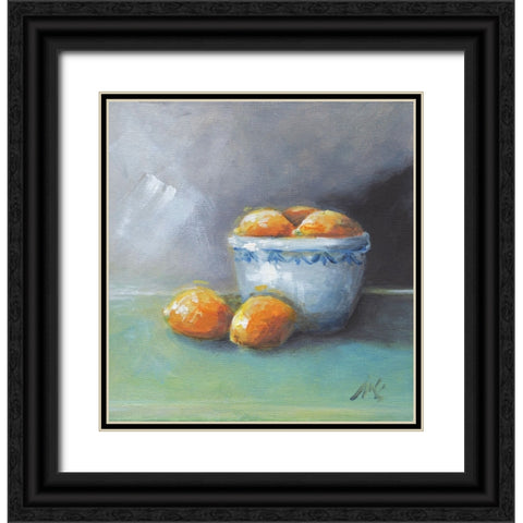 Bowl of Sunshine Black Ornate Wood Framed Art Print with Double Matting by Strong, Molly Susan