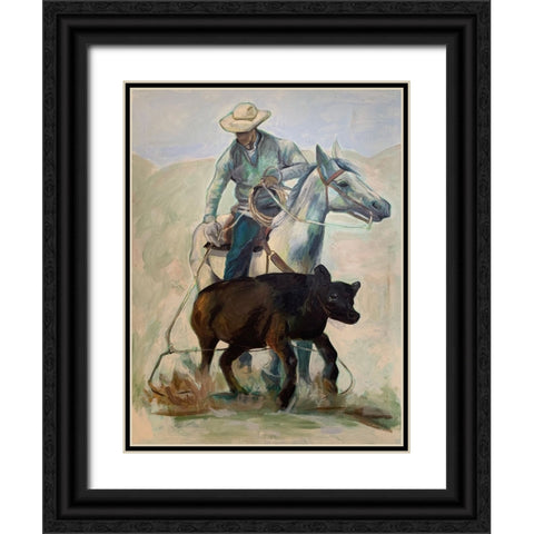 Rodeo Black Ornate Wood Framed Art Print with Double Matting by Rupp, Mariah