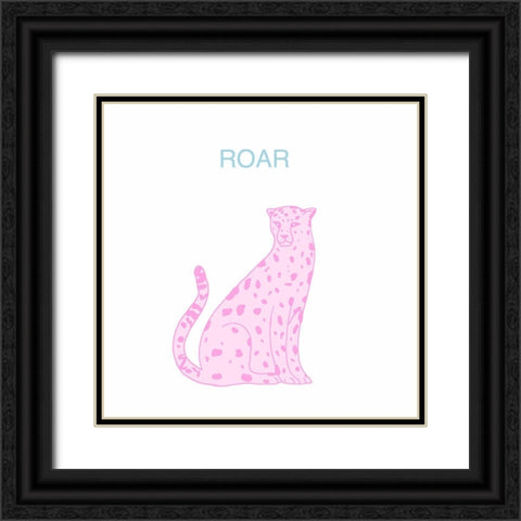 Roar Black Ornate Wood Framed Art Print with Double Matting by Singleton, Ashley