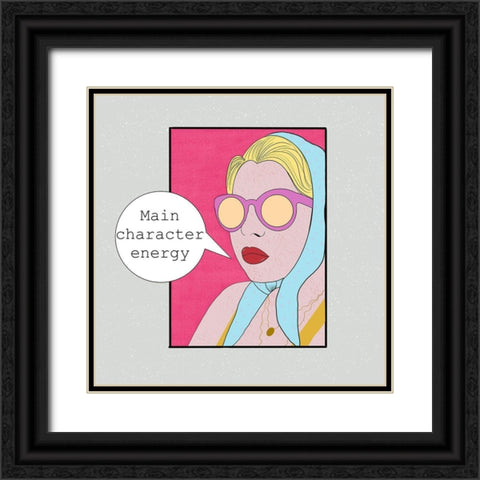 Main Character Energy II Black Ornate Wood Framed Art Print with Double Matting by Singleton, Ashley