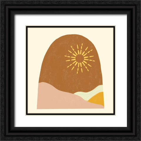 Sun and Sand Black Ornate Wood Framed Art Print with Double Matting by Singleton, Ashley