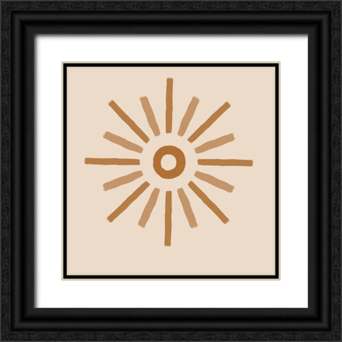 Sun Black Ornate Wood Framed Art Print with Double Matting by Singleton, Ashley