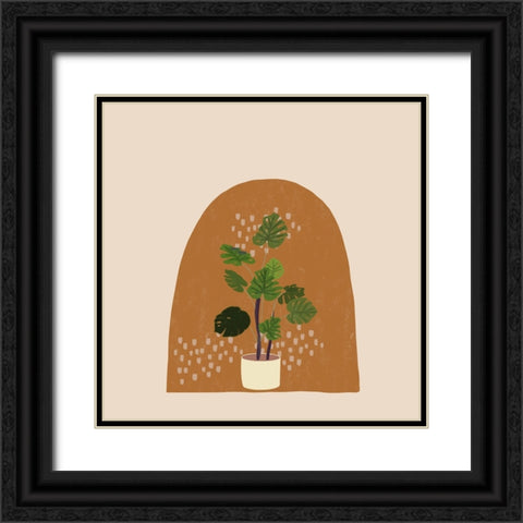 Planter Black Ornate Wood Framed Art Print with Double Matting by Singleton, Ashley