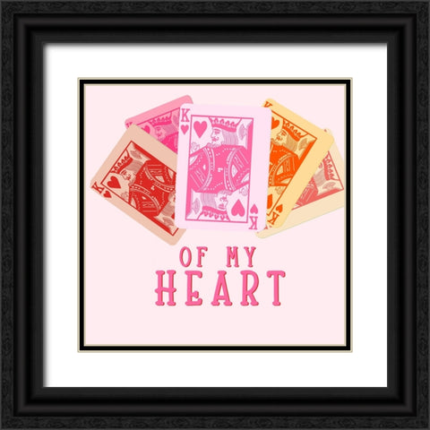 King of my Heart Black Ornate Wood Framed Art Print with Double Matting by Singleton, Ashley
