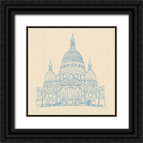 Sacre-Coeur Black Ornate Wood Framed Art Print with Double Matting by Singleton, Ashley