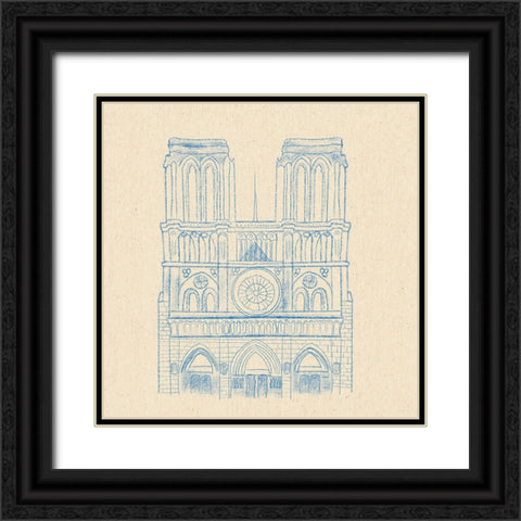 Notre Dame Black Ornate Wood Framed Art Print with Double Matting by Singleton, Ashley