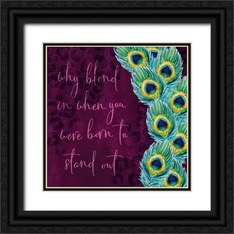 Stand Out Black Ornate Wood Framed Art Print with Double Matting by ND Art