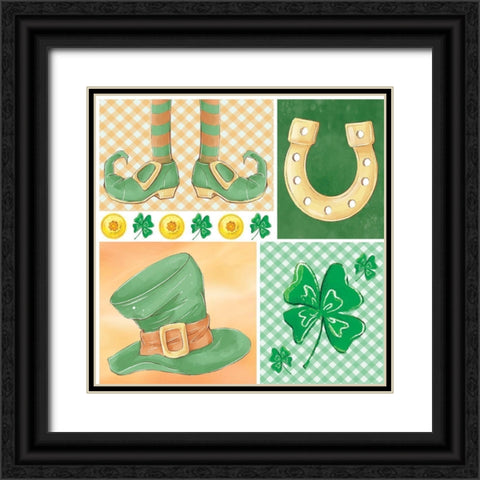 Luck of the Icons Black Ornate Wood Framed Art Print with Double Matting by ND Art