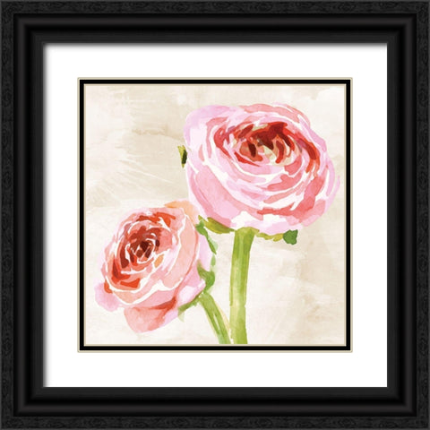 Bashful II Black Ornate Wood Framed Art Print with Double Matting by ND Art