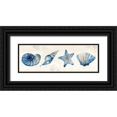 Ocean Blue II Black Ornate Wood Framed Art Print with Double Matting by ND Art