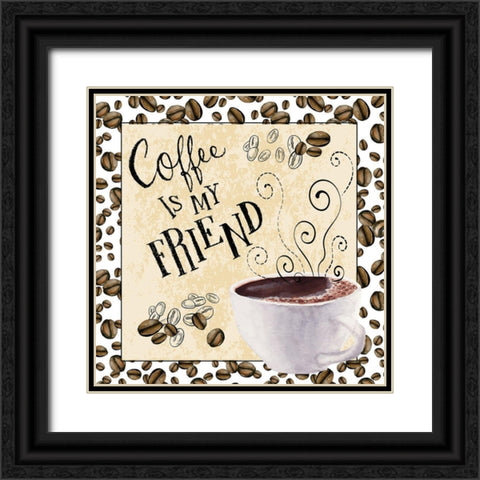 Best Friend Black Ornate Wood Framed Art Print with Double Matting by ND Art