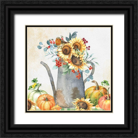Fall Still Life II Black Ornate Wood Framed Art Print with Double Matting by ND Art