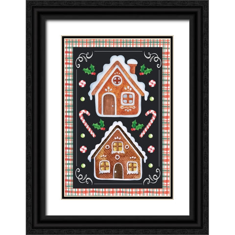 Gingerbread Black Ornate Wood Framed Art Print with Double Matting by ND Art