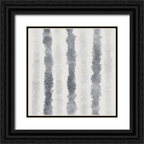 Tie Dye Pattern Black Ornate Wood Framed Art Print with Double Matting by ND Art