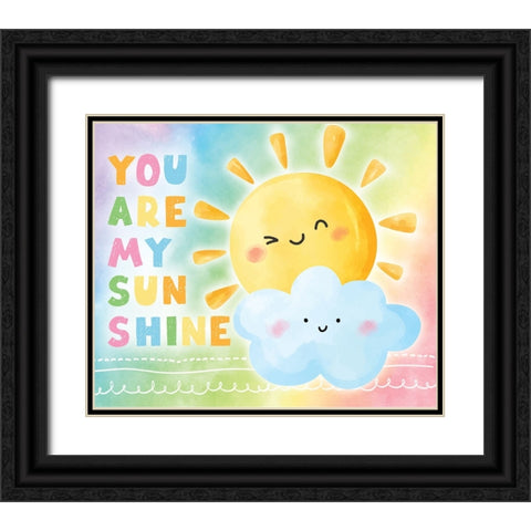 My Sunshine Black Ornate Wood Framed Art Print with Double Matting by ND Art