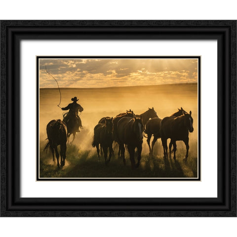 Coming Around Black Ornate Wood Framed Art Print with Double Matting by PBurchettPhoto