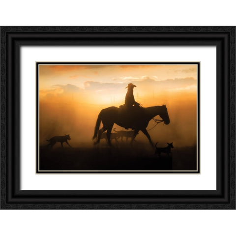 Peaceful Bliss Black Ornate Wood Framed Art Print with Double Matting by PBurchettPhoto