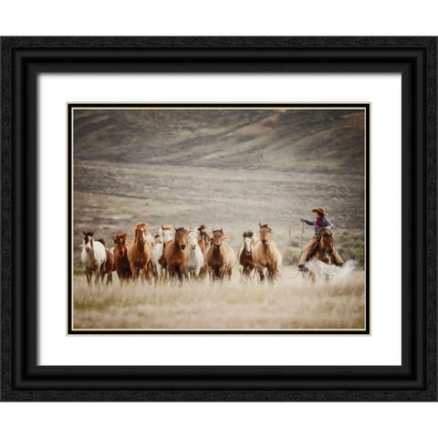 Bringing the Remuda Black Ornate Wood Framed Art Print with Double Matting by PBurchettPhoto