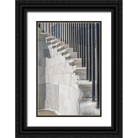 Charleston Marble Steps Black Ornate Wood Framed Art Print with Double Matting by Murdock, Ramona