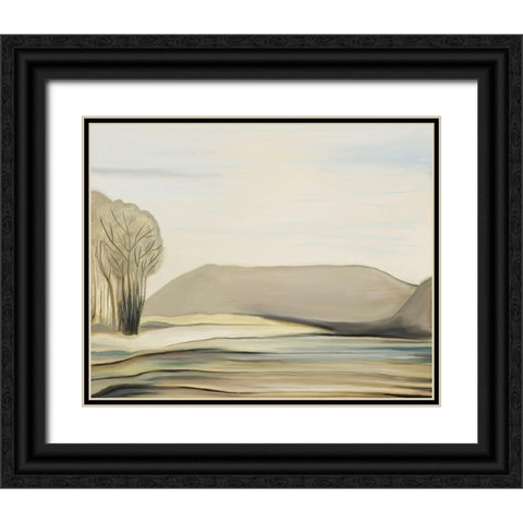 Ferry Butte Creek Black Ornate Wood Framed Art Print with Double Matting by Murdock, Ramona