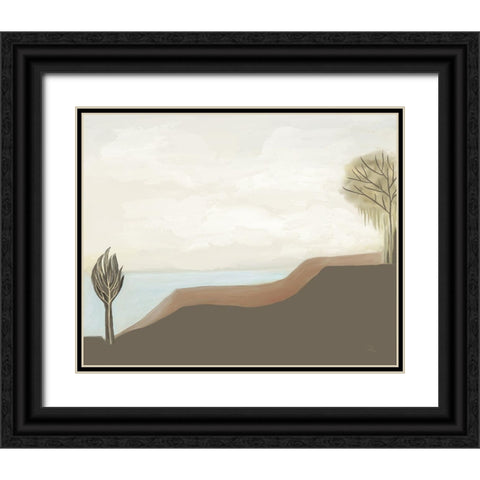 Twin Buttes Black Ornate Wood Framed Art Print with Double Matting by Murdock, Ramona